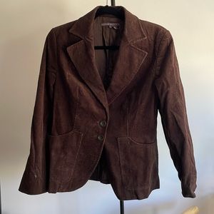 Vintage Corduroy Blazer in chocolate brown (L)